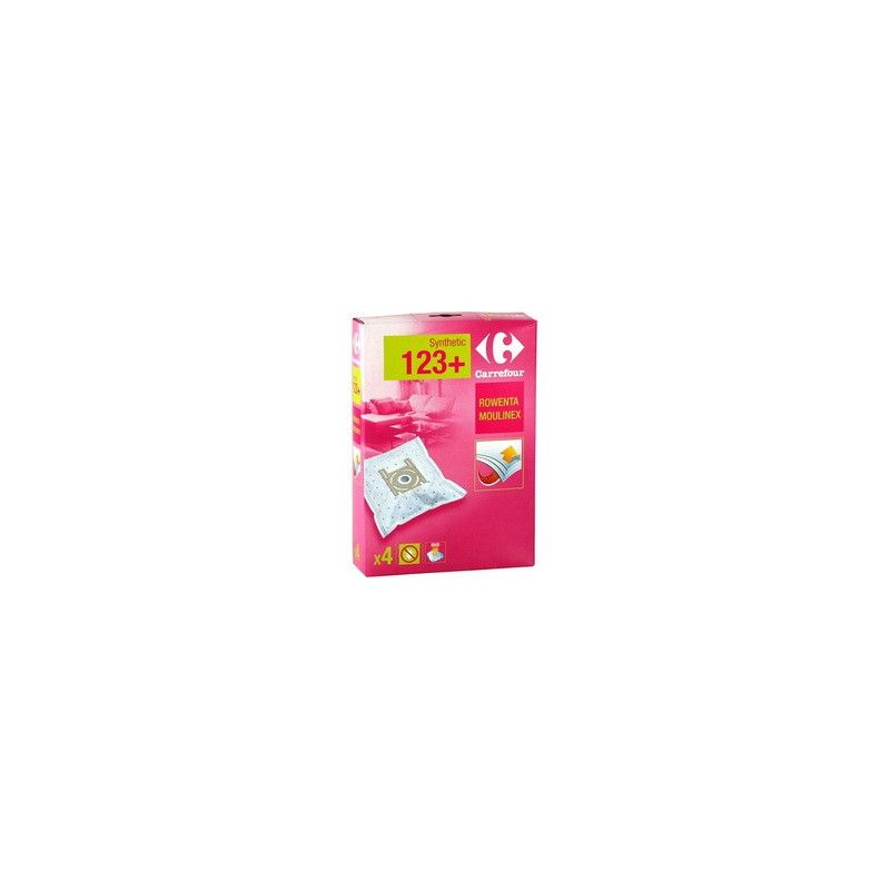 [3606606488432] Carrefour Sac D'Aspirateur En Synthétique Rowenta Tonixo 123 - Crf