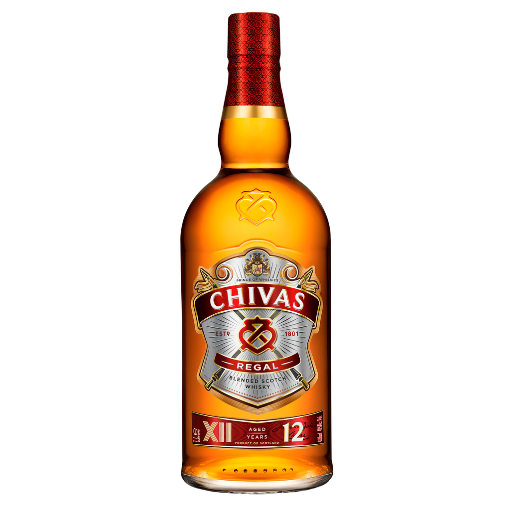 CHIVAS REGAL Scotch Blended Whisky 12 ans d'âge 1 L