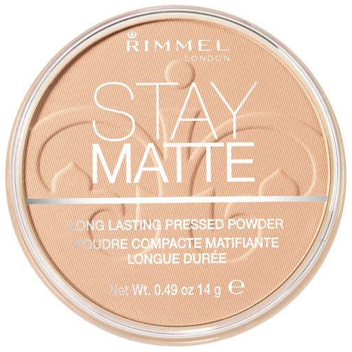 [3607345064536] RIMMEL Poudre Compacte Anti-brillance Stay Matte Teinte Sandstorm (004) la palette