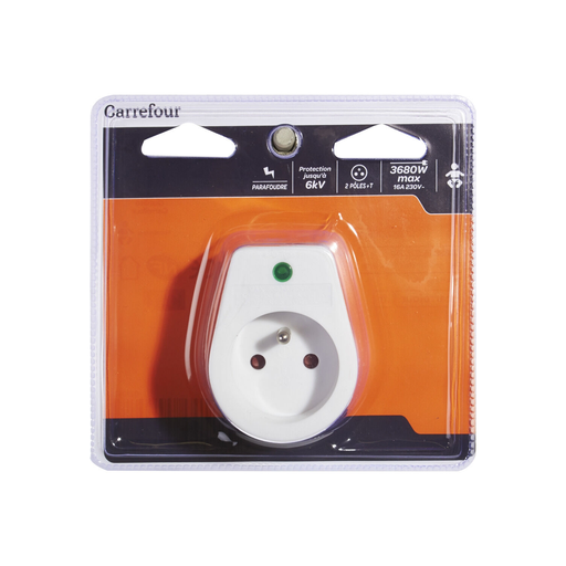 [3608140543578] CARREFOUR Surge Protector Plug 16A 1 unit