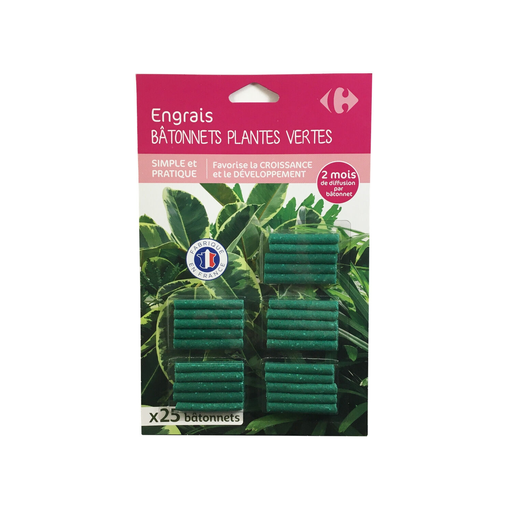 [3608140820365] CARREFOUR Green plant fertilizer sticks 25 sticks