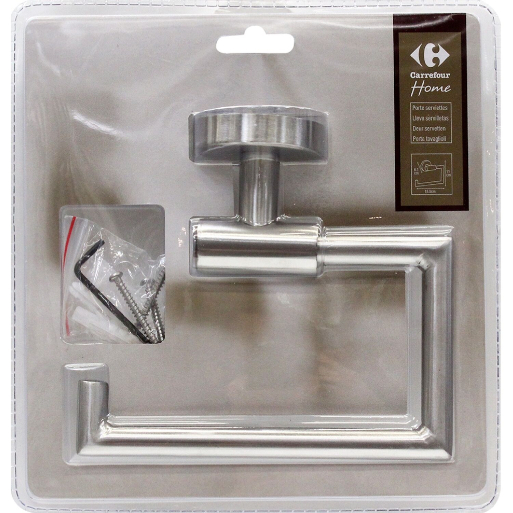 CARREFOUR Porte papier toilette métal HOME le porte papier