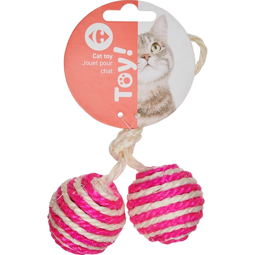 [3608141016170] CARREFOUR Brinquedo Para Gato Bola De Juta o brinquedo