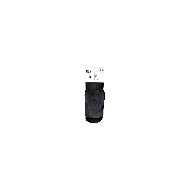 1ER PRIX Medias hasta la rodilla mousse negro talla única X6