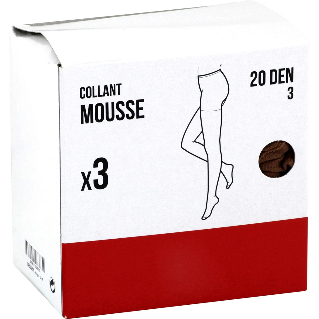 1ER PRIX Collant femme voile beige 20D T3 le lot de 3 collants