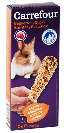 Carrefour Baguette Fruit X2 Lapin Crf