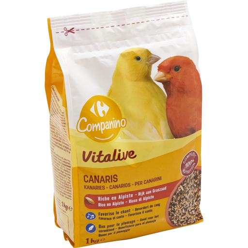 [3608141636316] CARREFOUR Complete Seed Food For Canaries Vitalive COMPANINO 1 kg