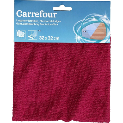 [3608141671492] CARREFOUR Lavette microfibre 32x32cm