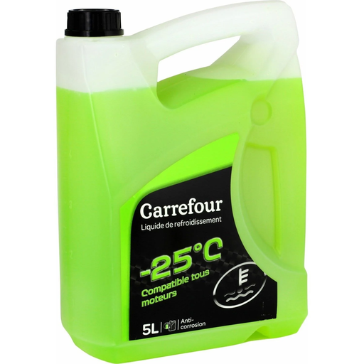 [3608142586047] CARREFOUR Liquide de refroidissement -25°C tous moteurs 5 L