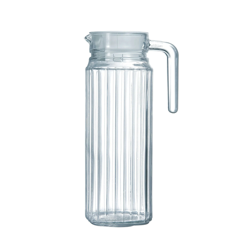 [3608142813938] CARREFOUR Glass Pitcher with Lid HOME 1 L