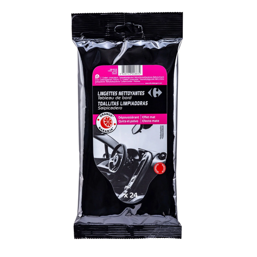 [3608143048834] CARREFOUR Lingettes plastiques 24