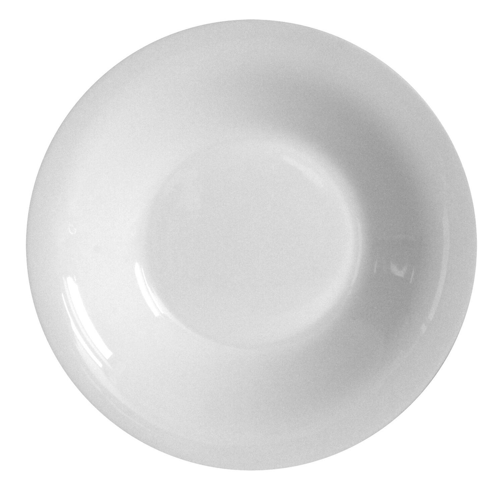 CARREFOUR White Opal Soup Plates 21cm (Pack of 6)