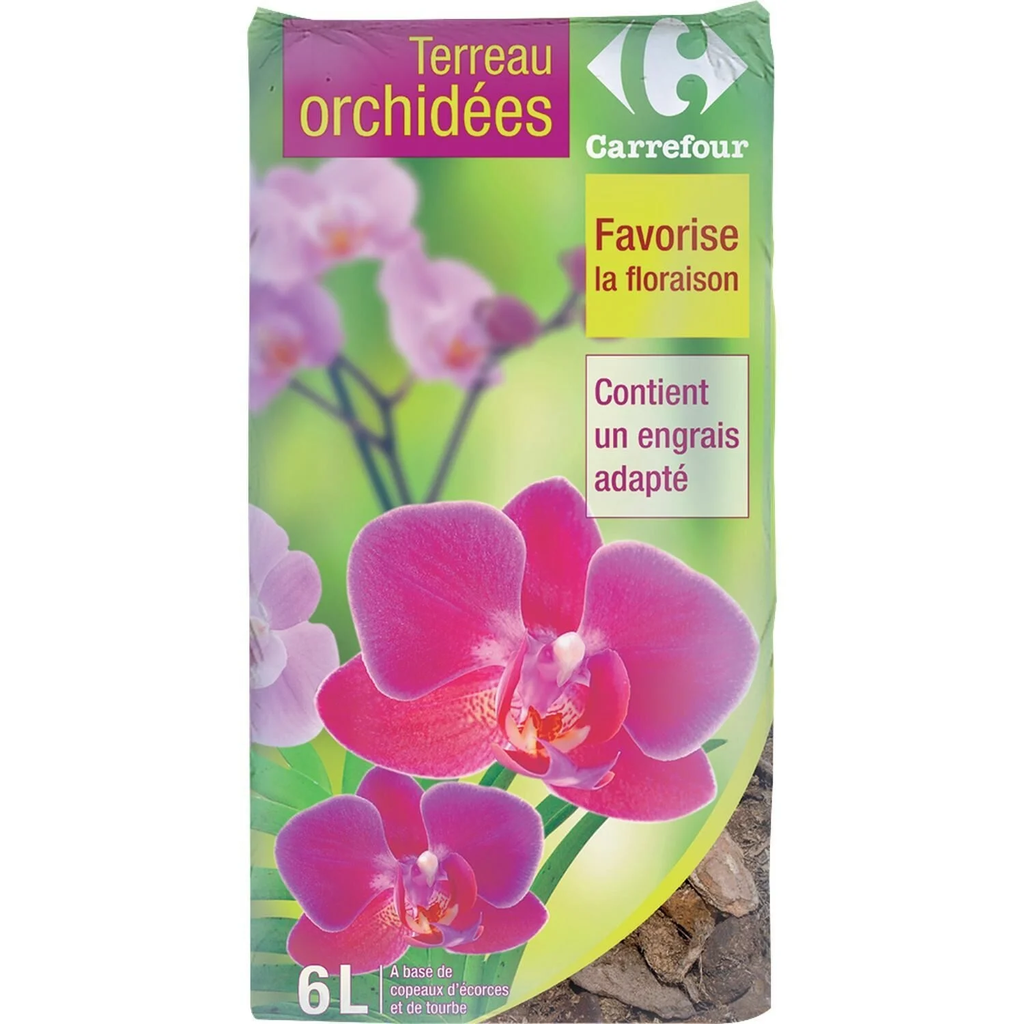CARREFOUR Sustrato para Orquídeas bolsa de 6 L