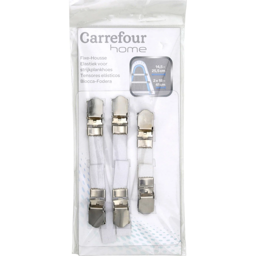 [3608143335767] CARREFOUR Fixe-housse HOME pack of 3