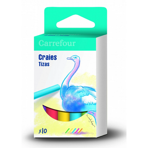 [3608143883282] CARREFOUR Tizas de colores x10