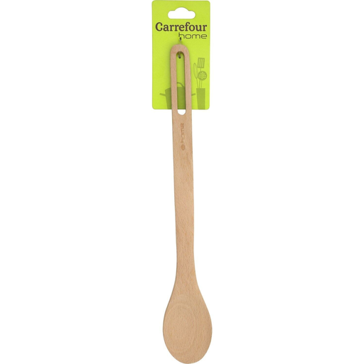 [3608144247717] CARREFOUR Spoon 35cm beechwood HOME la cuillère