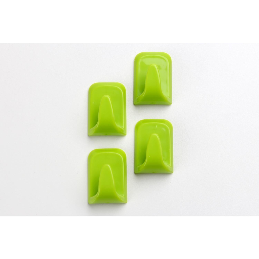 CARREFOUR Crochet vert carrés x 4 HOME