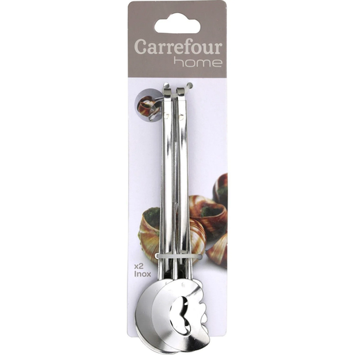[3608144250380] CARREFOUR Snail Tongs HOME 2 pack