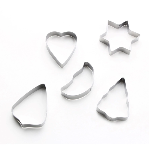 [3608144305905] CARREFOUR Emporte-pièce inox HOME 5-piece set