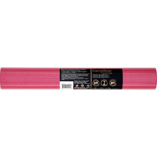 [3608144531397] CARREFOUR 3-in-1 Table Runner fuchsia, per roll