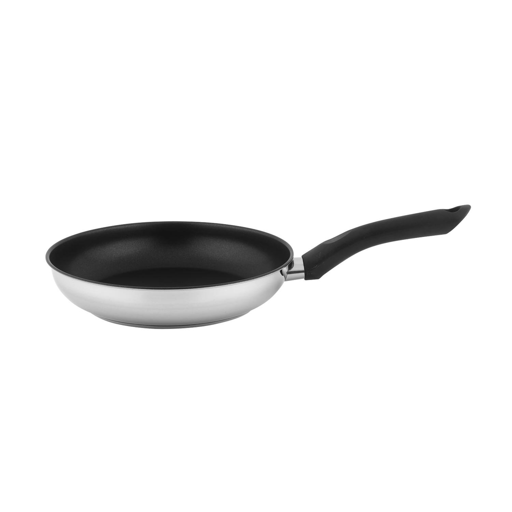 CARREFOUR Poêle 24cm Inox Revêtement Anti-adhésif Tous Feux Dont Induction Very Day HOME