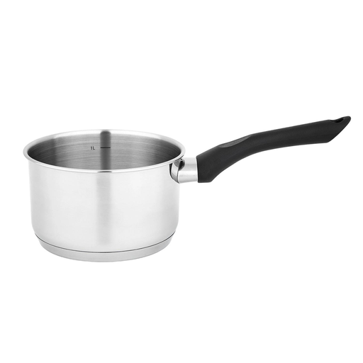 [3608144716275] CARREFOUR Stainless Steel Saucepan Without Coating All Hobs Including Induction Very Day HOME 12cm