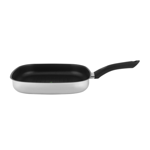 [3608144716381] CARREFOUR Grill 28x28cm Stainless Steel Non-Stick Coating All Hobs Including Induction Everyday HOME