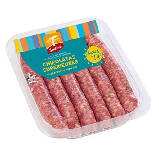 [3608568200107] TRADIVAL Chipolatas aux Herbes X6 330 g