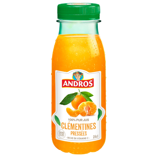 [3608580002635] ANDROS Jus De Clémentine Pressées 100% Pur Jus Sans Sucres Ajoutés 250 ml