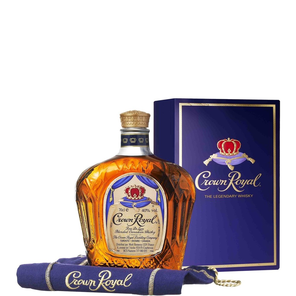 Crown Royal Whisky 40% : La Bouteille De 70Cl'Avec Étui Velours