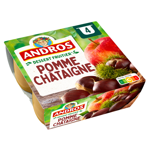 [3608580006633] ANDROS Dessert fruitier pomme châtaigne 4x100g