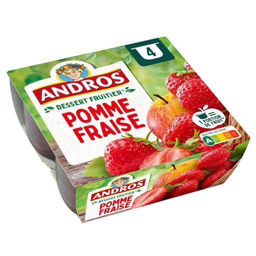 [3608580006671] ANDROS Fruit dessert apple strawberry 4x100g