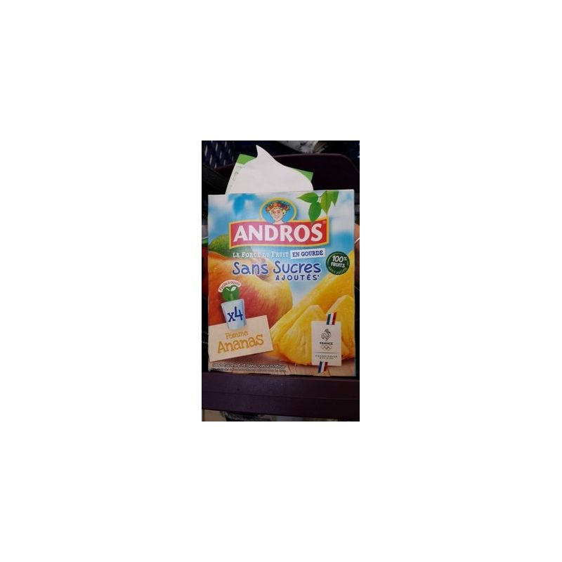 ANDROS Apple Pineapple Fruit Puree 4x90g