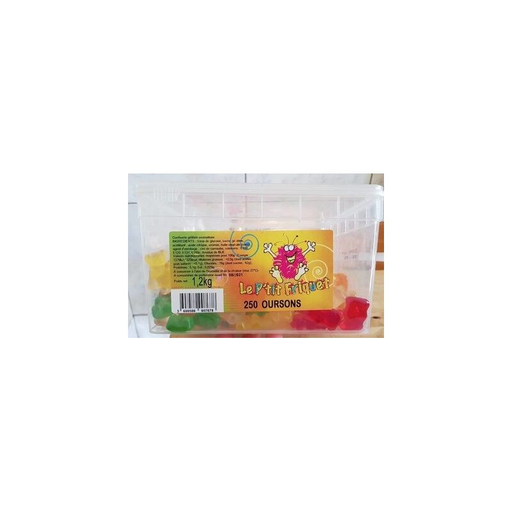 [3608580007678] 1ER PRIX Tub 250 Pieces Gummy Bears