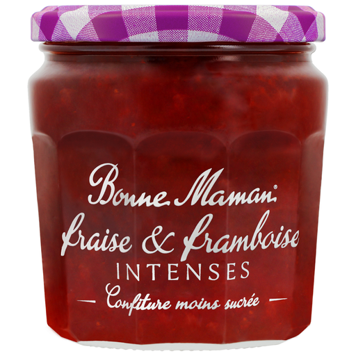 [3608580017257] BONNE MAMAN Strawberry and Raspberry Intense Jam 335 g