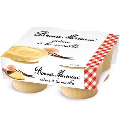 [3608580739807] BONNE MAMAN Crème Vanille 4 x 100 g