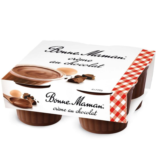 [3608580739838] BONNE MAMAN Chocolate Cream 4 x 100 g