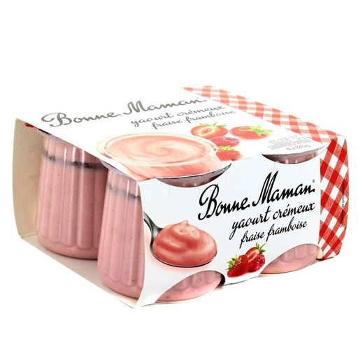 [3608580759768] BONNE MAMAN Iogurte Creme Fresco e Morangos 4 x 125 g