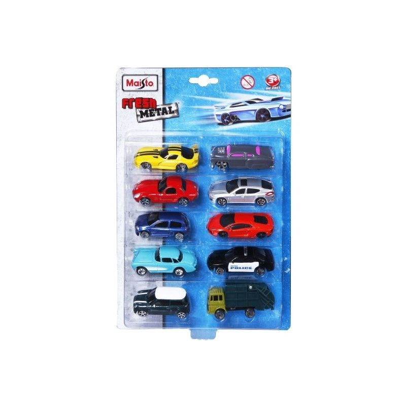 MAISTO TECH Set de 10 coches en miniatura