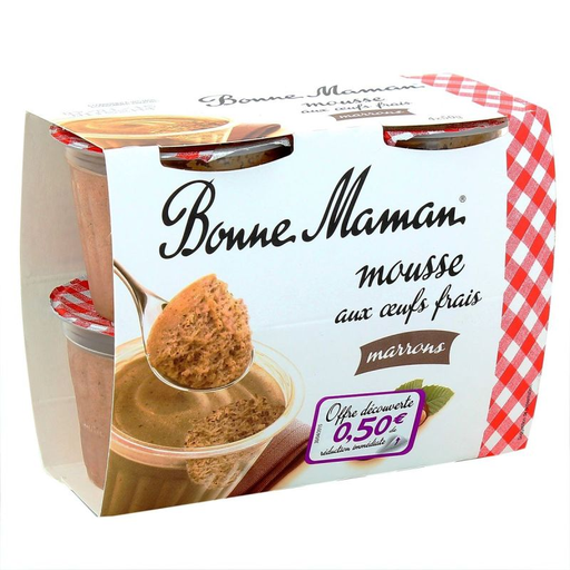[3608580766124] BONNE Maman Mousse de Castanhas 4 x 50 g