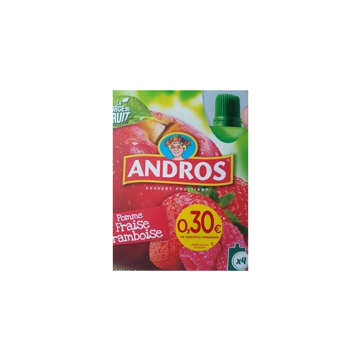 [3608580772507] ANDROS Bolsita Manzana/Fresa X4