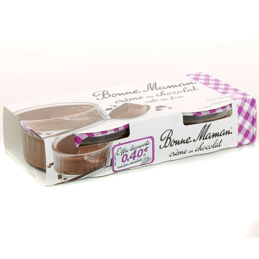 [3608580779483] BONNE MAMAN Creme de ovos com chocolate 2 x 100 g