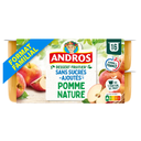 ANDROS Sobremesa de fruta maçã natural sem açúcares adicionados 16 copos de 100 g