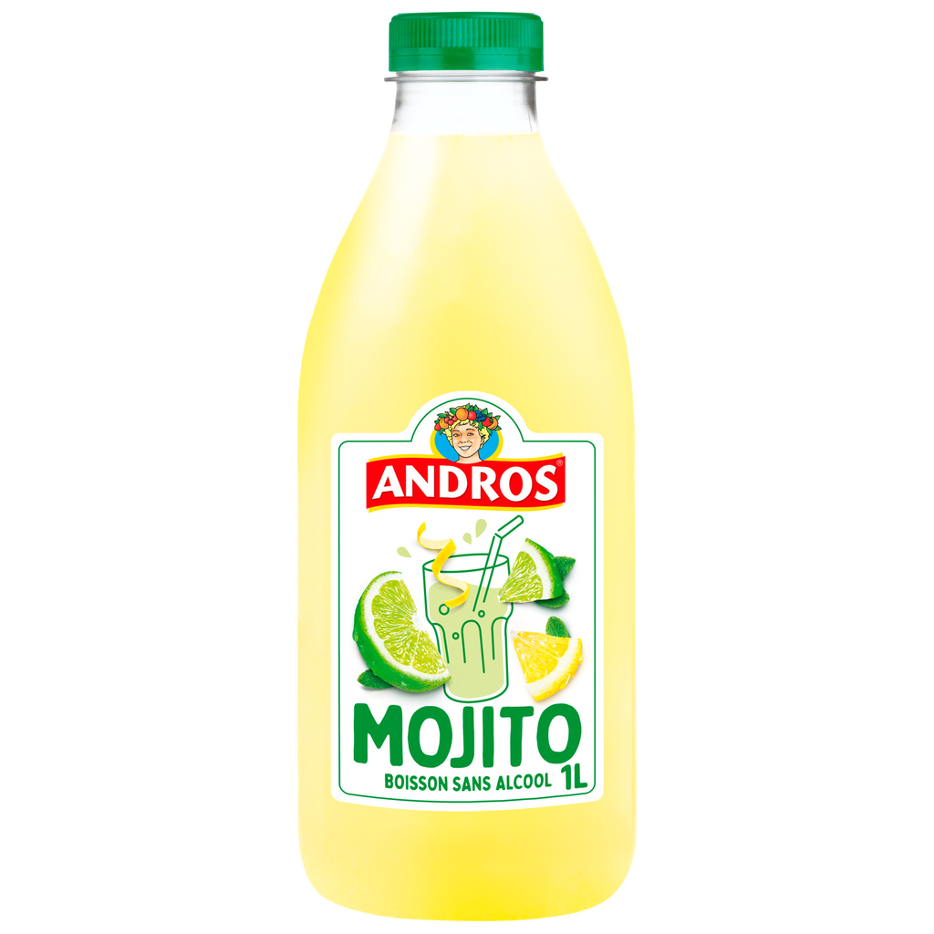 ANDROS Bebida Mojito cocktail sem álcool 1 L