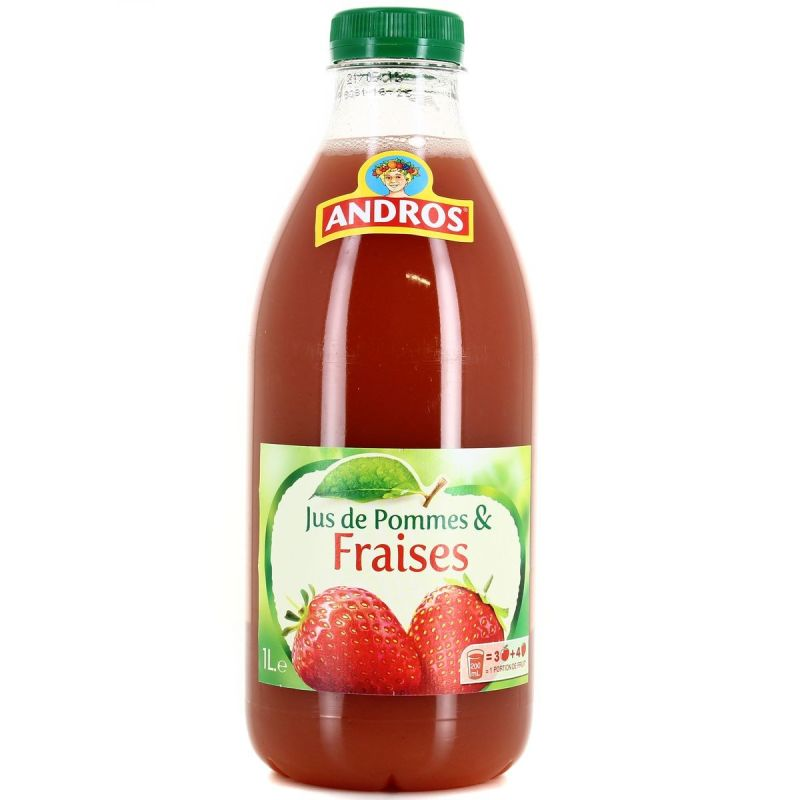 ANDROS Jus Pommes & Fraises 1 L
