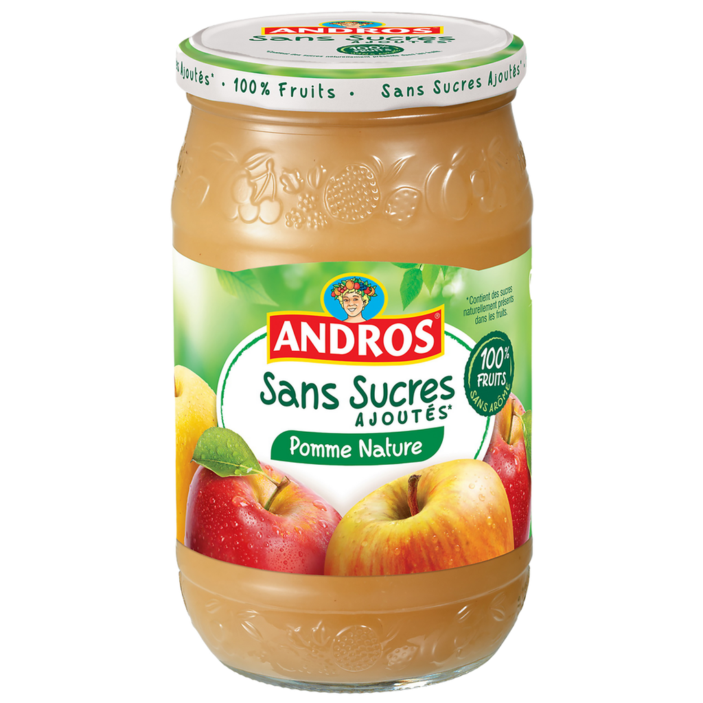 ANDROS Postre de frutas manzana natural sin azúcares añadidos 730 g