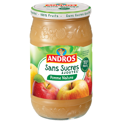 [3608580789758] ANDROS Sobremesa de fruta maçã natural sem açúcares adicionados 730 g