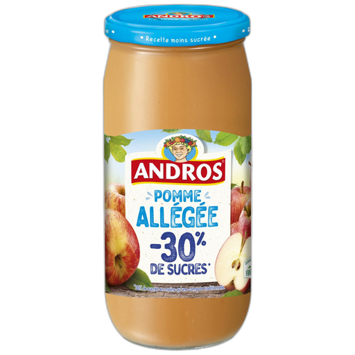[3608580795124] ANDROS Reduced-Sugar Apple Sauce 990 g