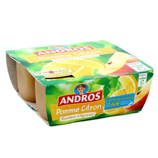 [3608580802631] ANDROS Manzana Limón 4 x 100 g