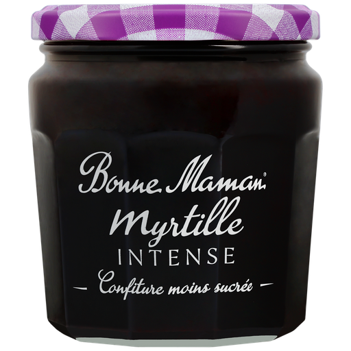 [3608580823490] BONNE MAMAN Intense Blueberry Jam reduced sugar 335 g